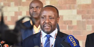 Kenya Airways CEO Allan Kilavuka speaking kq