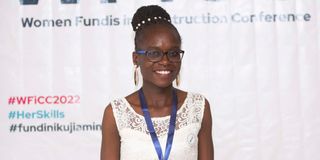 Harriet Mwangi, 27, a Painting and Decorating graduate from Buildher