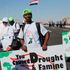 Climate activists stage a protest during the COP27 conference