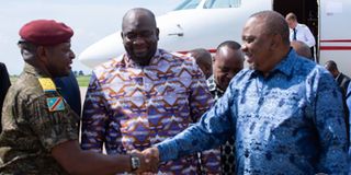 Uhuru arrives in Kinshasa