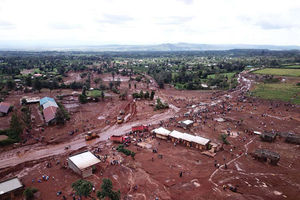 The aftermath of the Solai dam tragedy. 