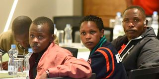 Faith Cherotich, Jackline Chepkoech and Wycliffe Kinyamal