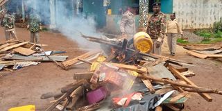 Embu market blaze