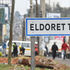 A signpost on the Nakuru-Eldoret-Malaba highway into Eldoret town in Uasin Gishu County on November 17, 2022