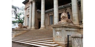 The entrance to the McMillan Library.