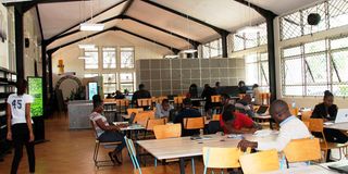 The main room of the Eastlands Library.