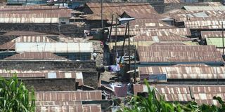 Korogocho slums in Nairobi