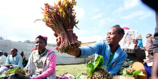 Miraa seller