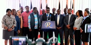 Azimio la Umoja One Kenya coalition leaders