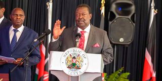 Prime Cabinet Secretary Wycliffe Musalia Mudavadi