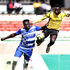 AFC Leopards' Collins Shivachi vies with Tusker's Deogratius Ojok