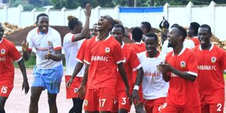 Shabana players celebrate