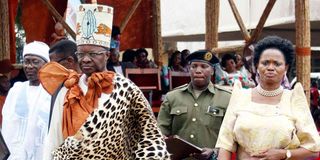 Baganda queen in a gomesi