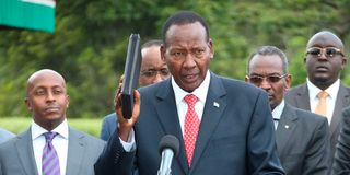 Former Interior Cabinet Secretary Joseph Nkaissery