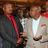 Kanu chairman Gideon Moi (right) with secretary general Nick Salat 