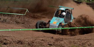 Neel Gohil negotiates a bend 