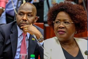 Cabinet Secretaries Kipchumba Murkomen (Transport), Alice Wahome (Water), and Aden Duale (Defence)