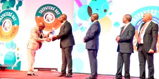President William Ruto during the 2022 Taxpayers' Day at the KICC 