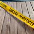 Crime scene signage.