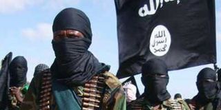 Al-Shabaab militants in Elasha Biyaha, Somalia, on February 13, 2012.