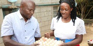 Harrison Kithuku and his wife Angelina Nduta in Matheka village, Makueni County