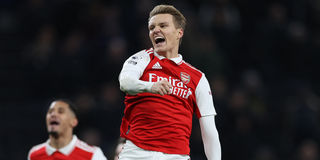 Arsenal midfielder Martin Odegaard 