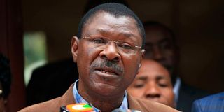 National Assembly Speaker Moses Wetang'ula.