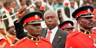 Former President Daniel Moi in December 2002.