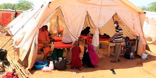 Wards at the Cholera Treatment centre at Mandera Referral Hospital