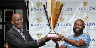 ICEA King of the Course Nanyuki leg winner Samuel Muchiri