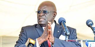 Former Education Cabinet Secretary Prof George Magoha