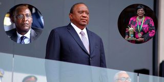 President Uhuru Kenyatta brother Muhoho Kenyatta and Mama Ngina Kenyatta