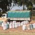 Sacks of dry maize outside Kipchoge Keino Stadium in Eldoret town