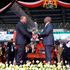 President William Ruto is handed the instruments of power by his predecessor Uhuru Kenyatta.