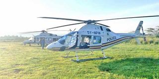 Kenya Police Air Wing helicopters 