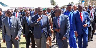 President William Ruto and Co-operatives CS Simon Chelugui