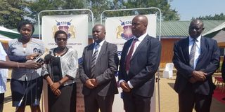 EACC officials in Siaya