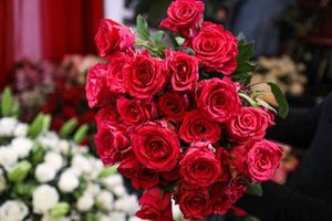 Rose flowers at Pien Flower shop at the City Market