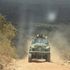 An armored personnel carrier patrols Marigat-Mochongoi road in Baringo County on February 16, 2023