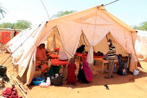 Wards at the Cholera Treatment centre at Mandera Referral Hospital