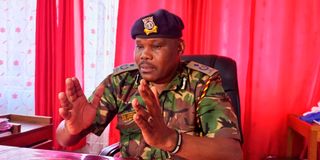 Peter Mwanzo, former Nakuru County Police commander.