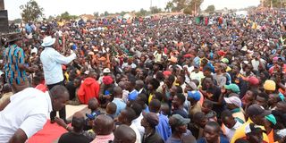 Raila in Tranz Nzoia - Kitale