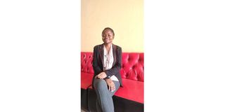 Debrah Akoth, 30, poses for a photo during an interview with Nation in Ruiru, Kiambu County
