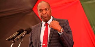 Embattled Jubilee Party Secretary-General Jeremiah Kioni