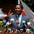 Former Agriculture Cabinet Secretary Peter Munya addressing journalists at Kilimo House, Nairobi in April 2020. 