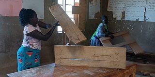 Parents who stormed Kamotin school in West Pokot County on Tuesday February 28, 2023