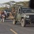 Kenya Defence Forces (KDF) vehicles ferrying soldiers in a convoy at Marigat in Baringo County on February 17, 2023.