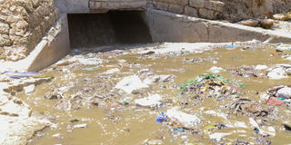Pollution in Mombasa Old Town