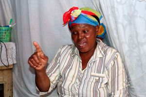 Ms Ruth Mbaika Mugendi during an interview at her house in Kibera, Nairobi, on March 3, 2023.
