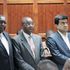 Elijah arap Bii (left), former PS Treasury Dr Wilfred Koinange and businessman Kamlesh Pattni